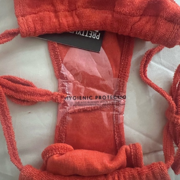 Coral terry cloth bikini - Picture 6 of 6
